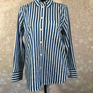 J. Crew Stripped Button Down Long-sleeve Shirt